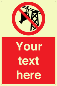 Custom prohibition do not fly kites near overhead electrical power lines